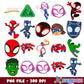 Spidey amazing friends design png bundle, spidey and friends png, spidey parker png