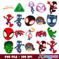 Spidey amazing friends designs png bundle, spidey and friends png, spidey parker png