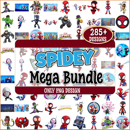 Spidey friends png bundle