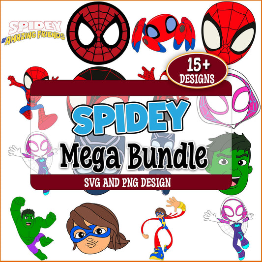 Spidey friends svg bundle