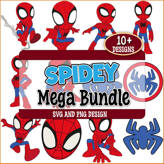 Spidey poses svg bundle