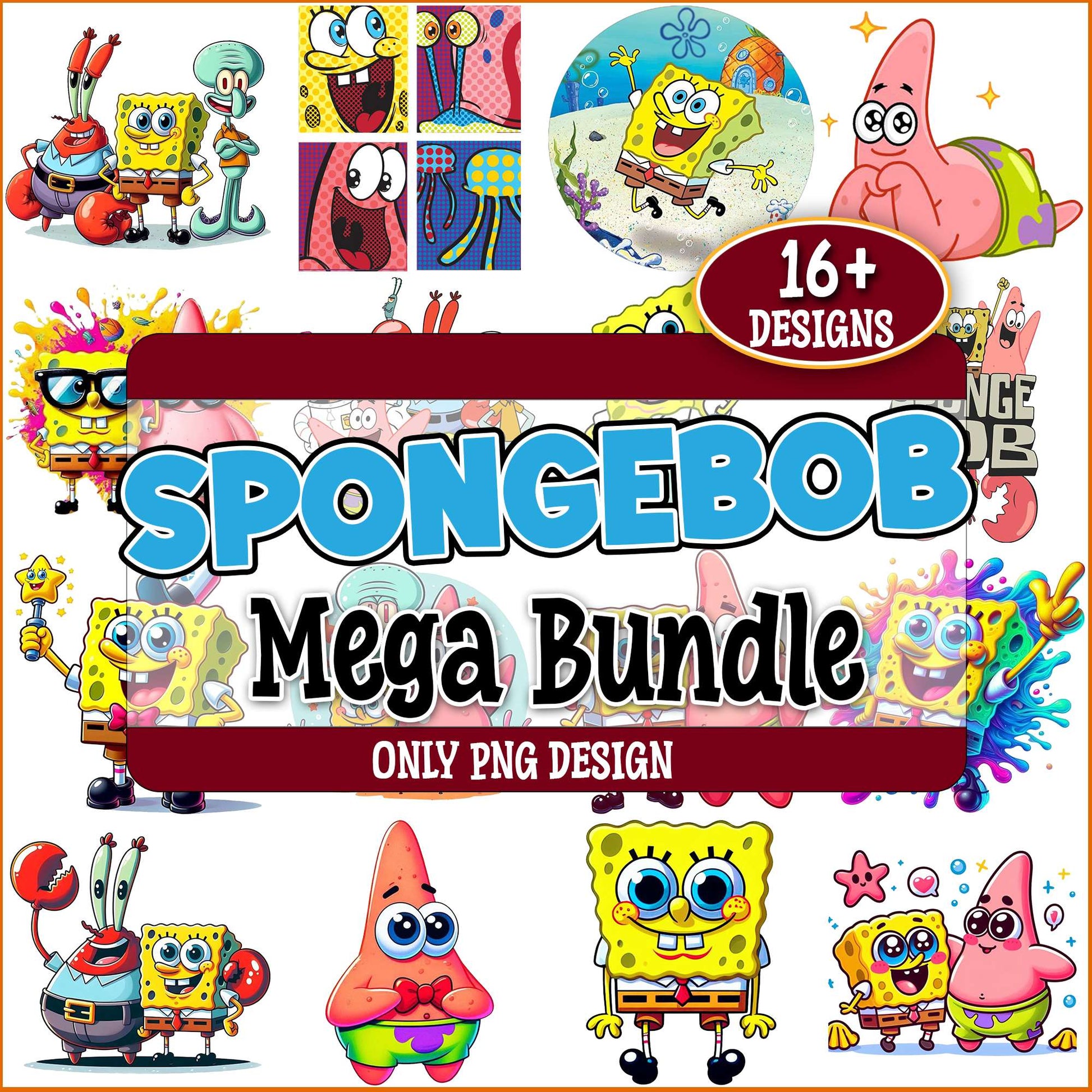 Spongebob and friends png bundle