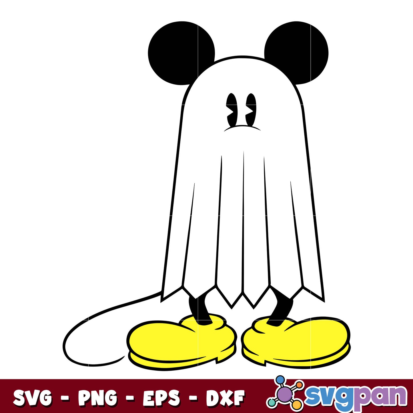 Happy Halloween with Mickey Mouse svg