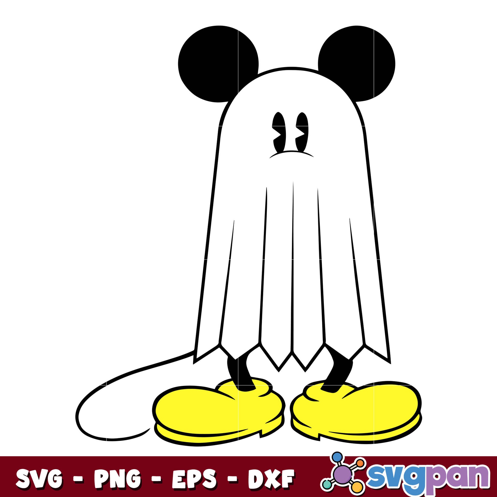 Happy Halloween with Mickey Mouse svg