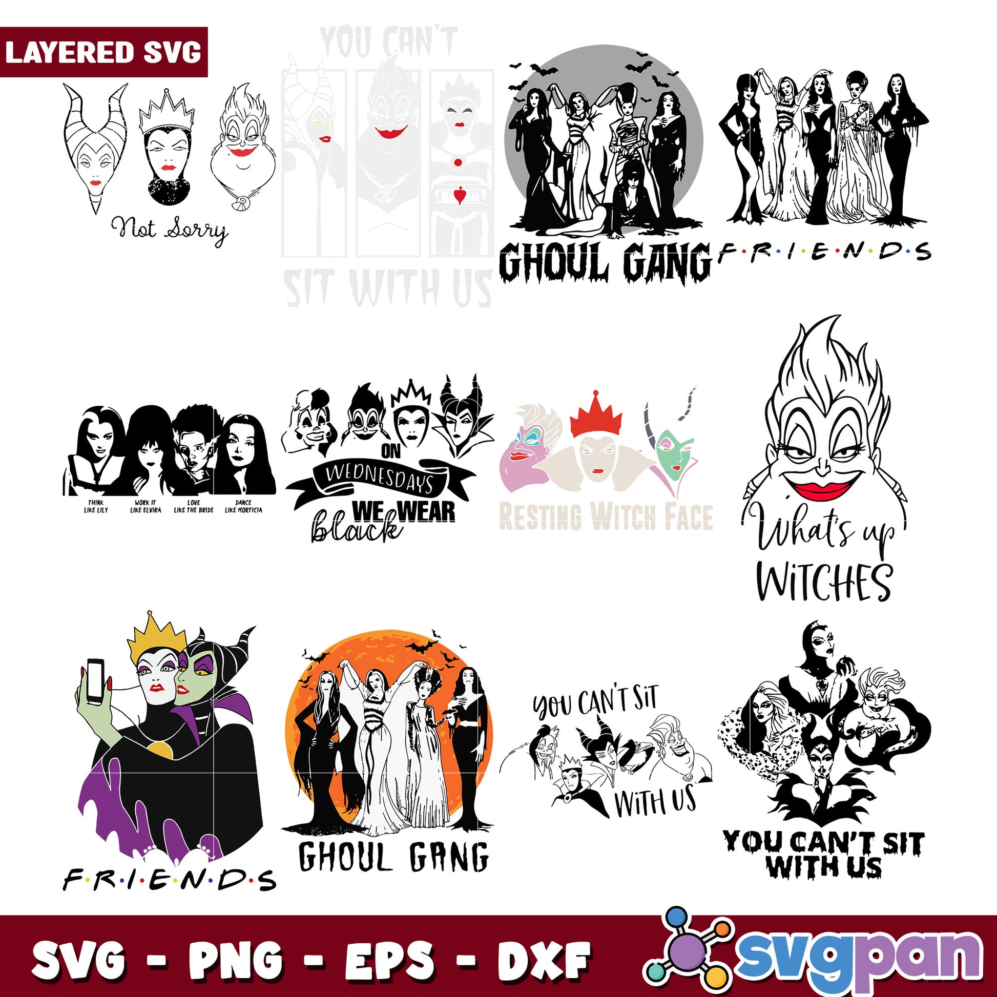 Spooky Friends Bundle SVG for Creative Projects