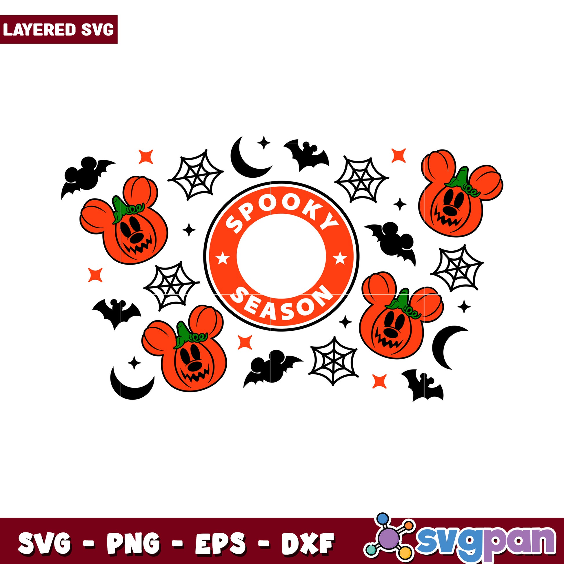 Spooky Season Halloween SVG Design, perfect for fall decorations