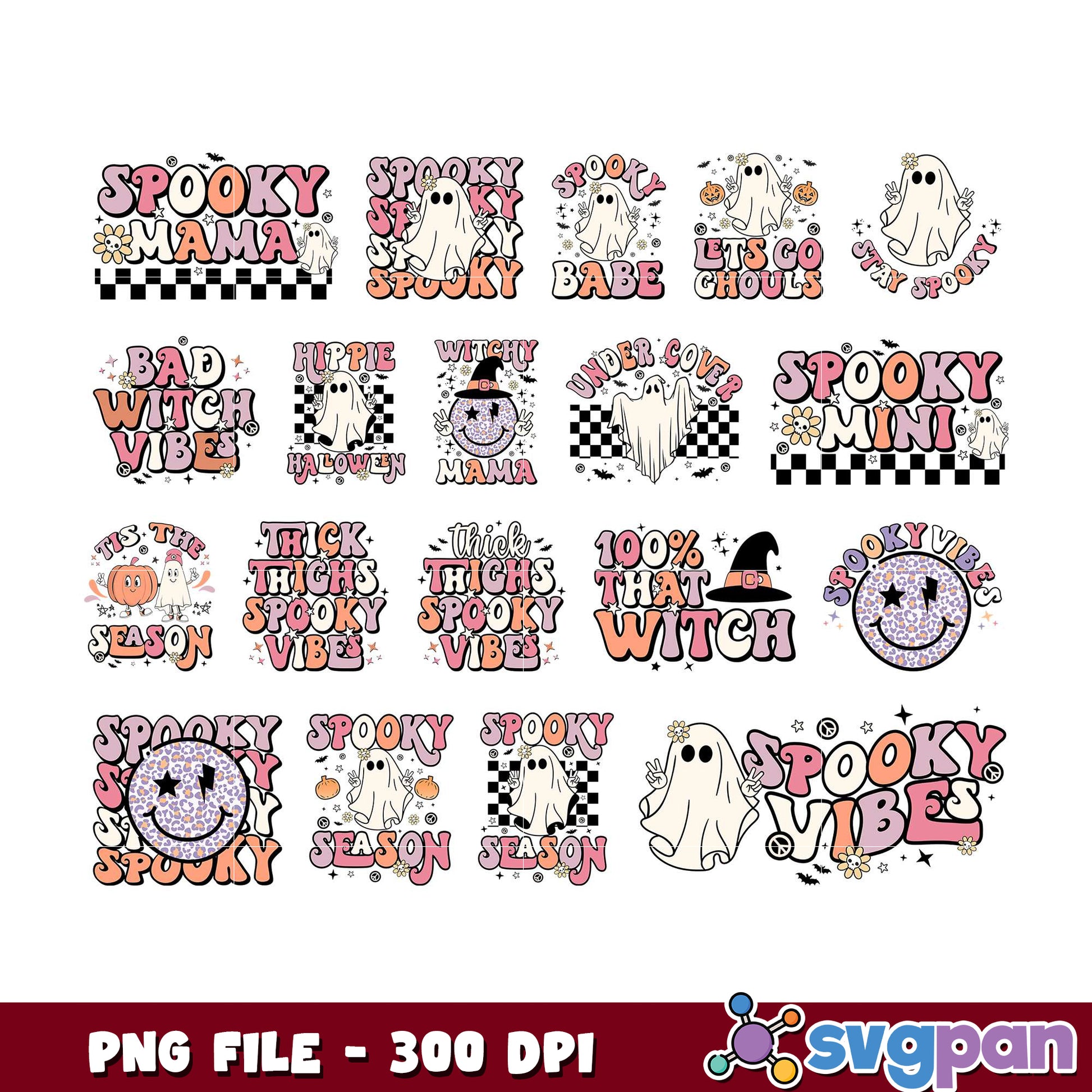 Spooky Season PNG Bundle 300 DPI