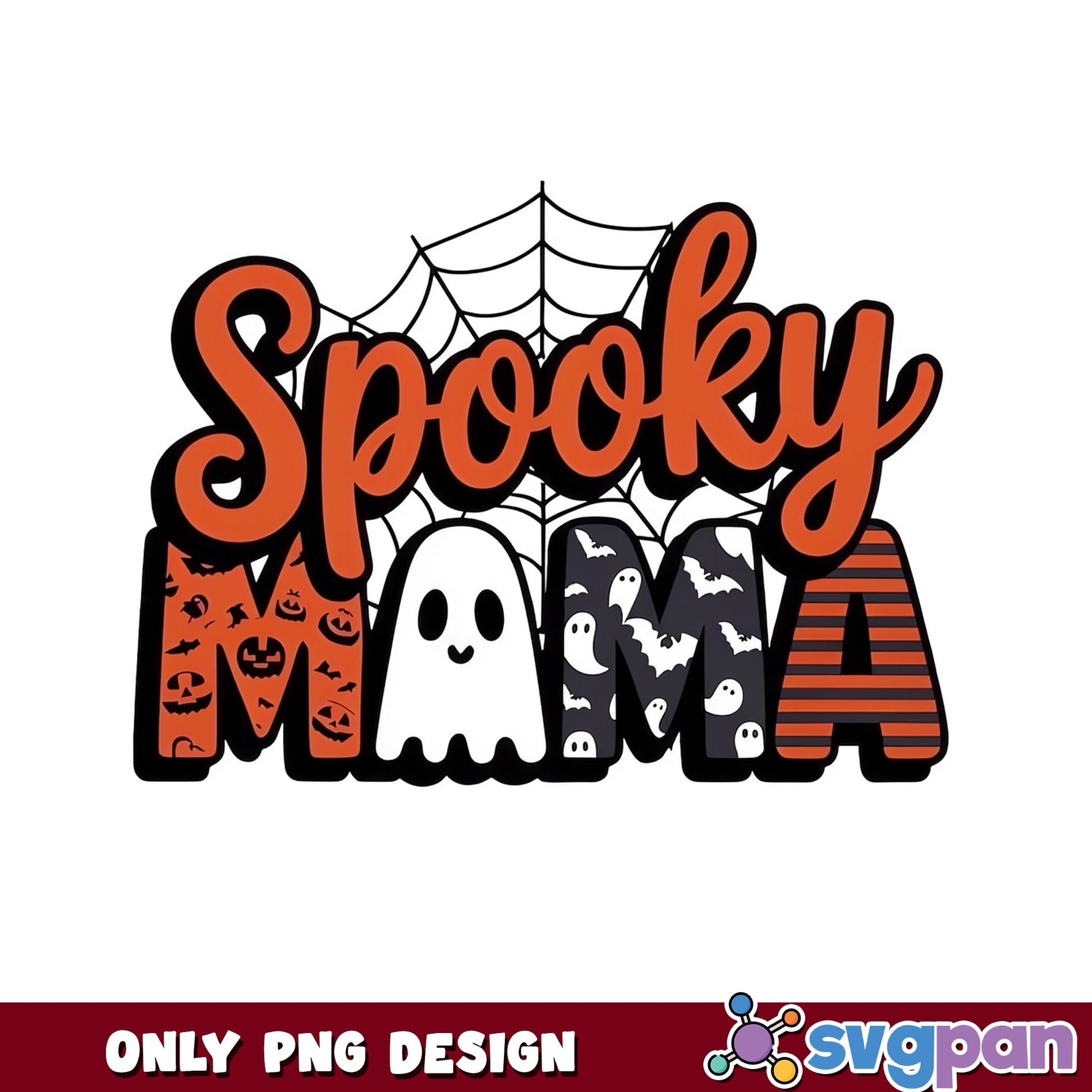 Spooky Mama Halloween PNG, Ghost Mom PNG, Halloween PNG