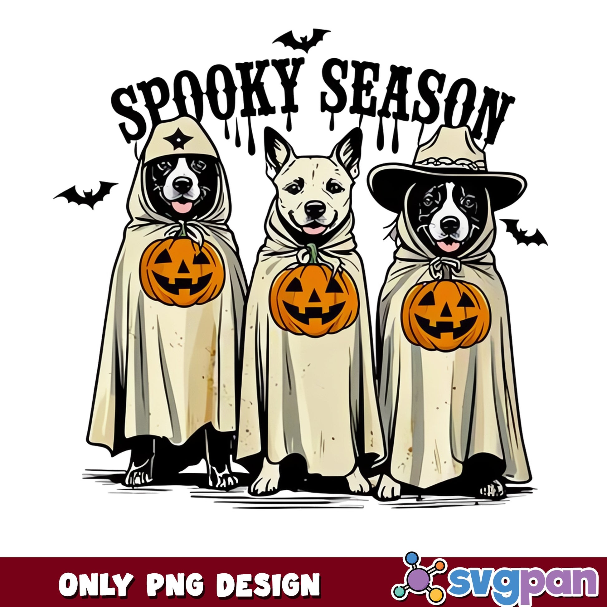 Spooky Season Dog Halloween PNG, Halloween Dog PNG, Funny Dog PNG