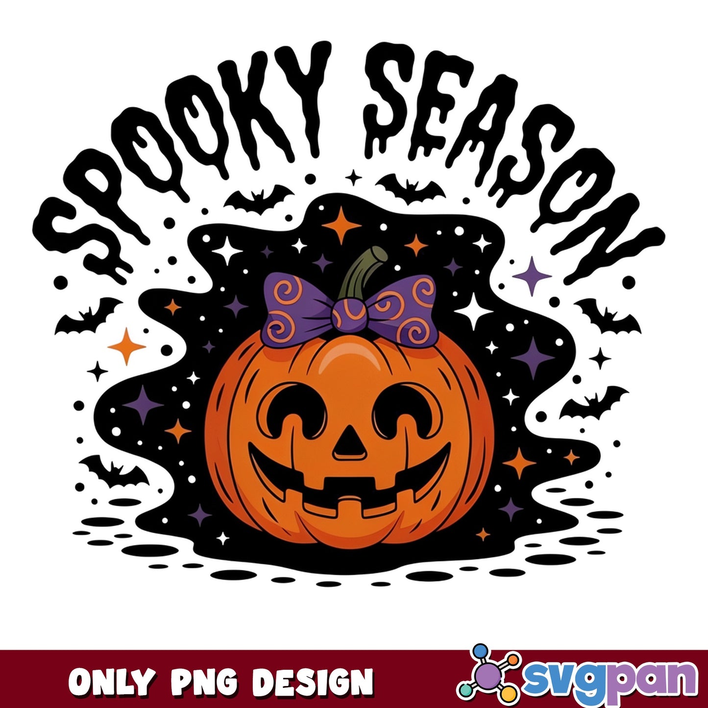 Spooky Season Pumpkin PNG, Halloween Pumpkin PNG, Fall PNG