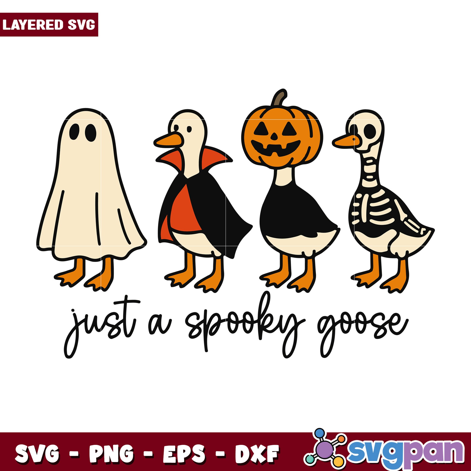 Spooky gooses svg