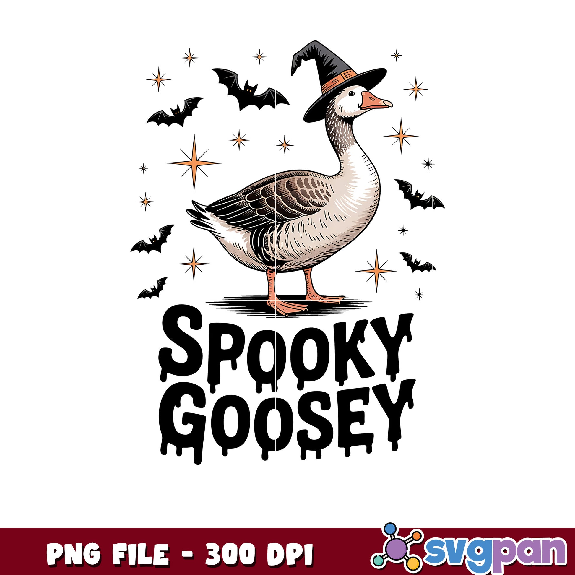 Spooky goosey png, halloween costume png, halloween quotes png