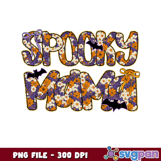 Spooky mama design png, trick or treat png, halloween skeletons​ png