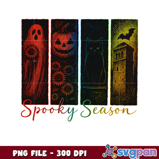 Spooky season png, happy halloween png, halloween goose png