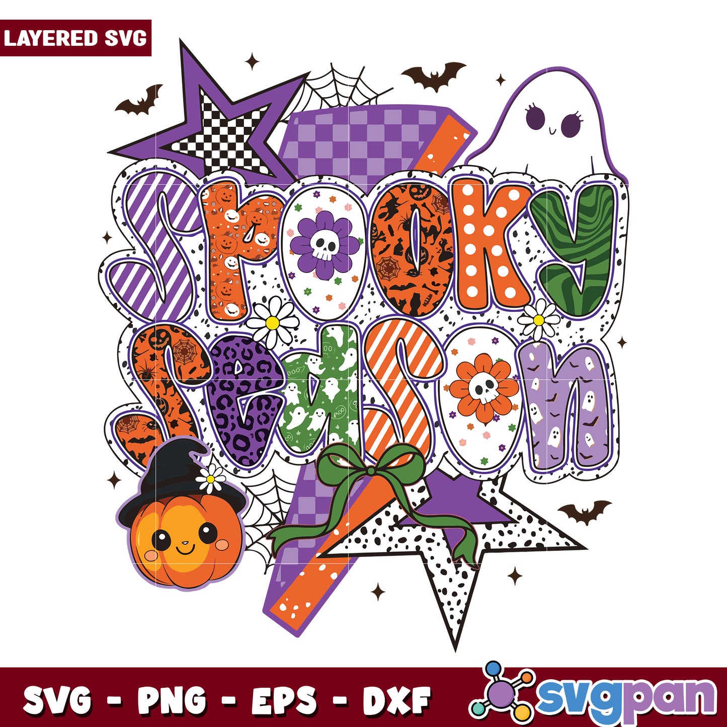 Spooky season svg, costumes for halloween​ svg, halloween drawings​​ svg