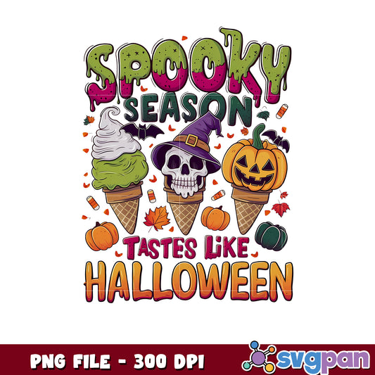 Spooky season tastes like halloween png, halloween season png, scary monster​ png