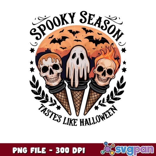 Spooky season tastes like halloween png, spooky season png, halloween monster​ png