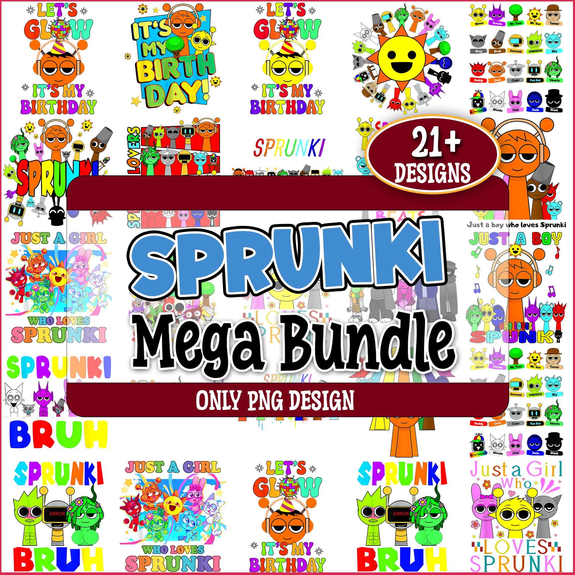 Sprunki png bundle