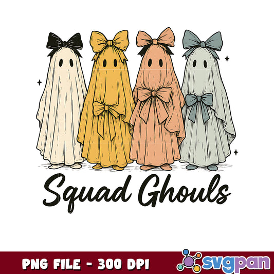 Squad ghouls png, halloween costume png, halloween quotes png
