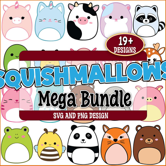 Squishmallows design svg bundle