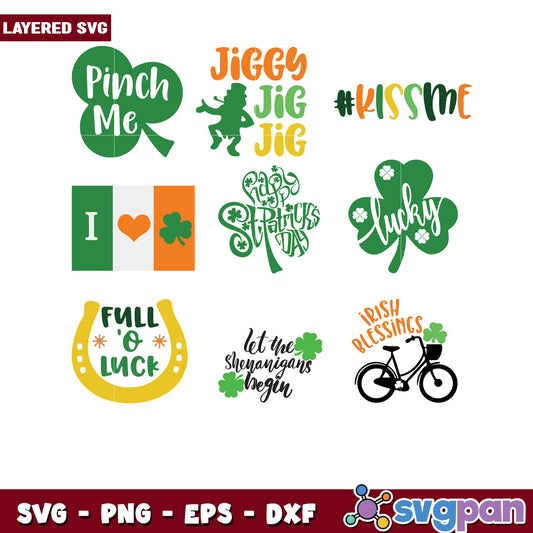 St Patricks Day Bundle SVG Designs for Crafts