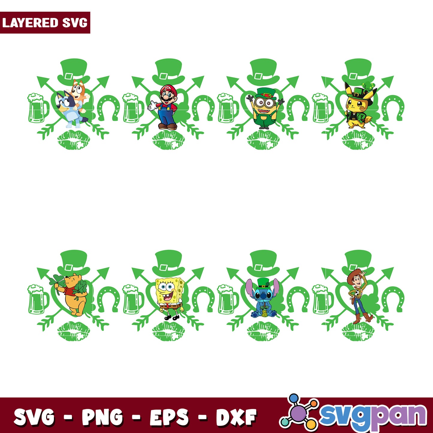 St Patricks Day Character SVG Bundle