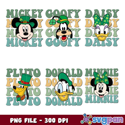 St Patricks Day Disney PNG Bundle