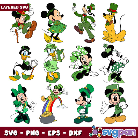 St Patricks Day Disney SVG Bundle
