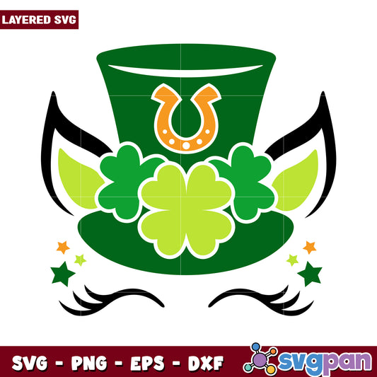 St Patricks Day Top Hat Design, Perfect for Festive Crafts