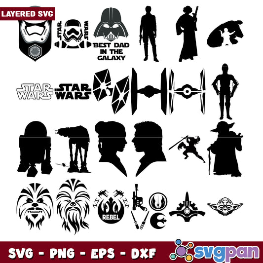 Star Wars SVG Bundle for Creative Projects Download