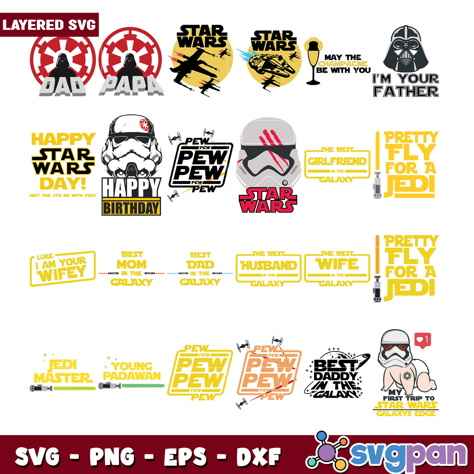Star Wars SVG Bundle for DIY Crafts and Gifts