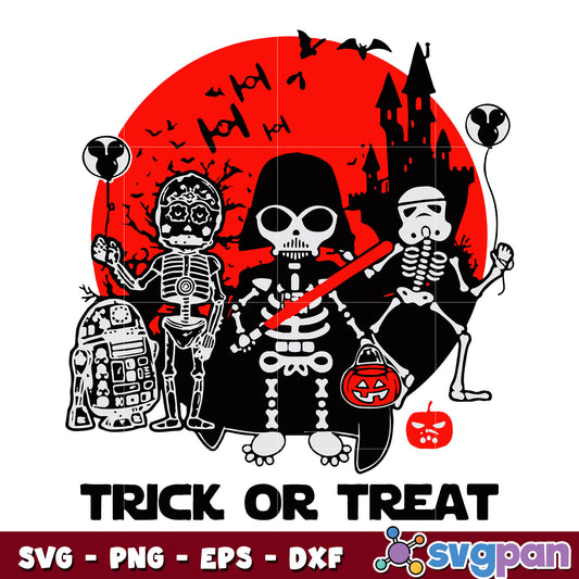 Star Wars Trick Or Treat svg