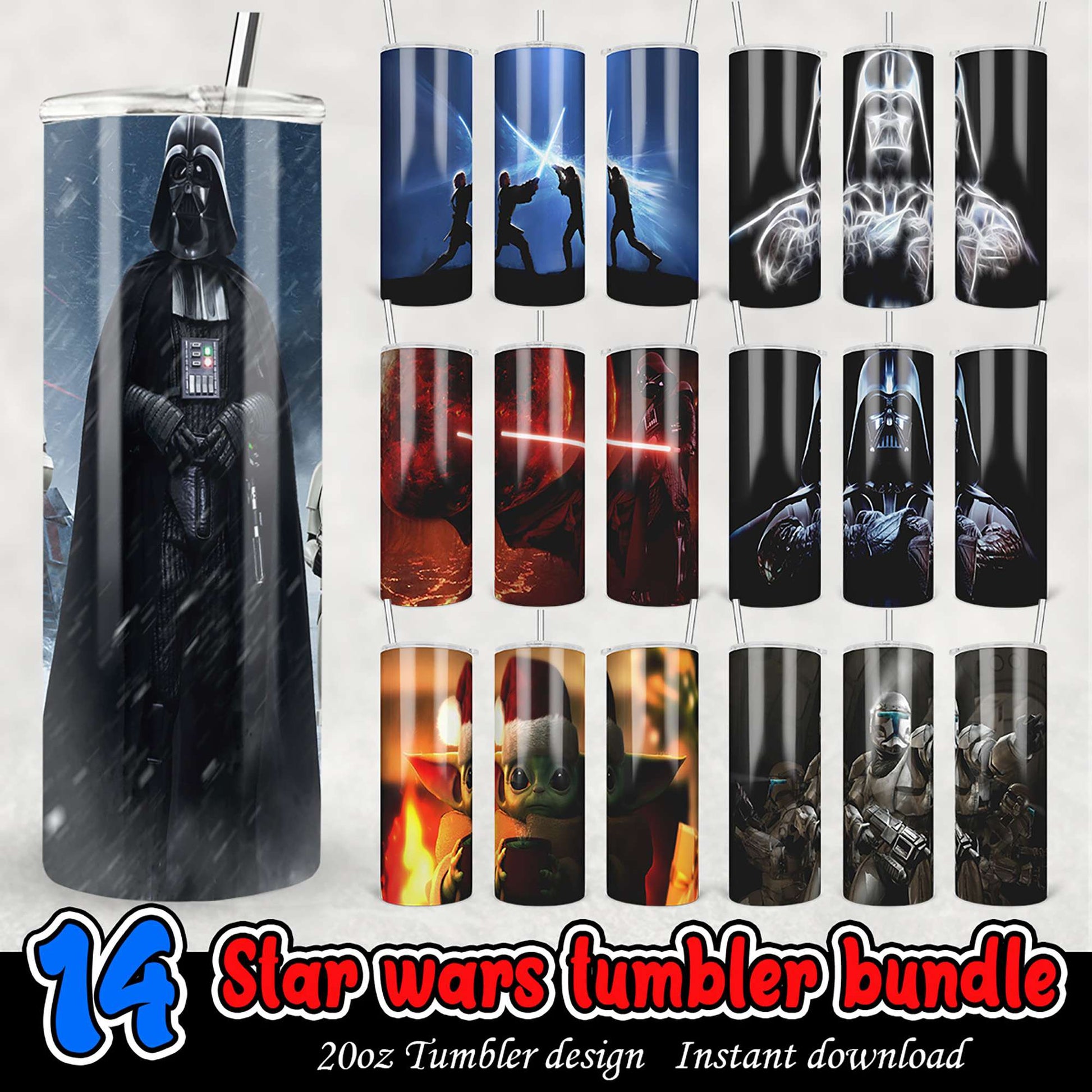 Star Wars Tumbler Bundle PNG Designs