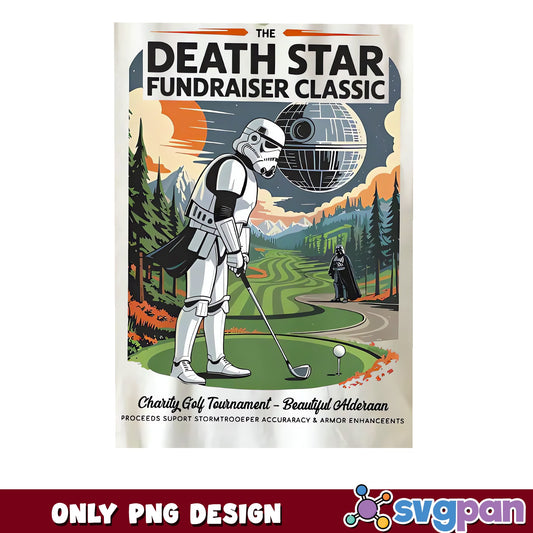 Star Wars Stormtrooper Golf PNG, Death Star Funny PNG, Golf PNG