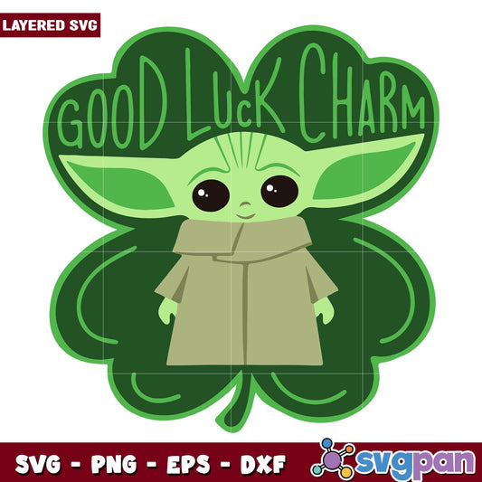Star Wars Yoda lucky patrick's day svg, The Mandalorian svg, Digital Download 