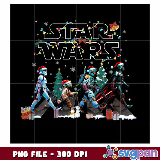 Star wars christmas png, christmas cartoons png, star wars png