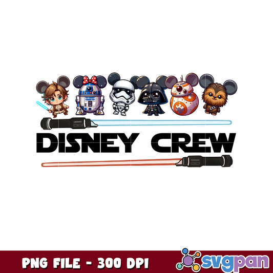 Star wars disney crew characters png, mickey mouse png, disney star wars png