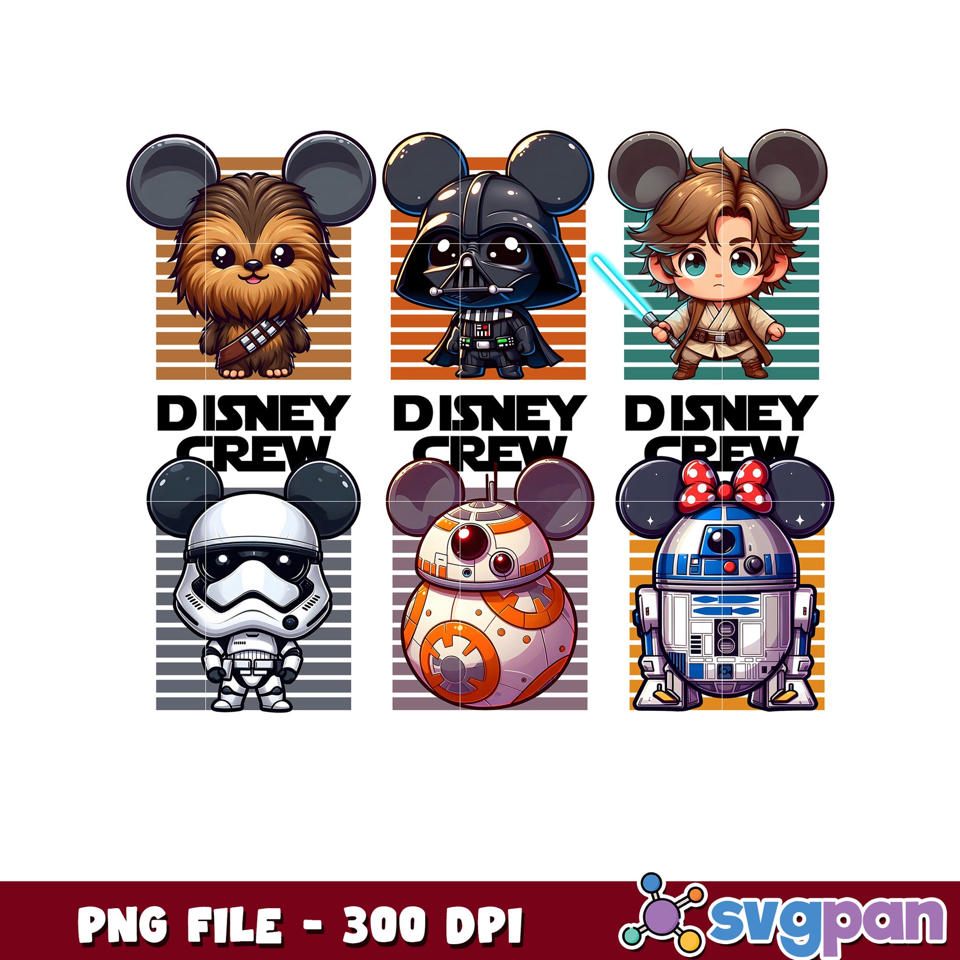 Star wars disney crew png, mickey mouse as jedi png, donald duck stormtrooper png