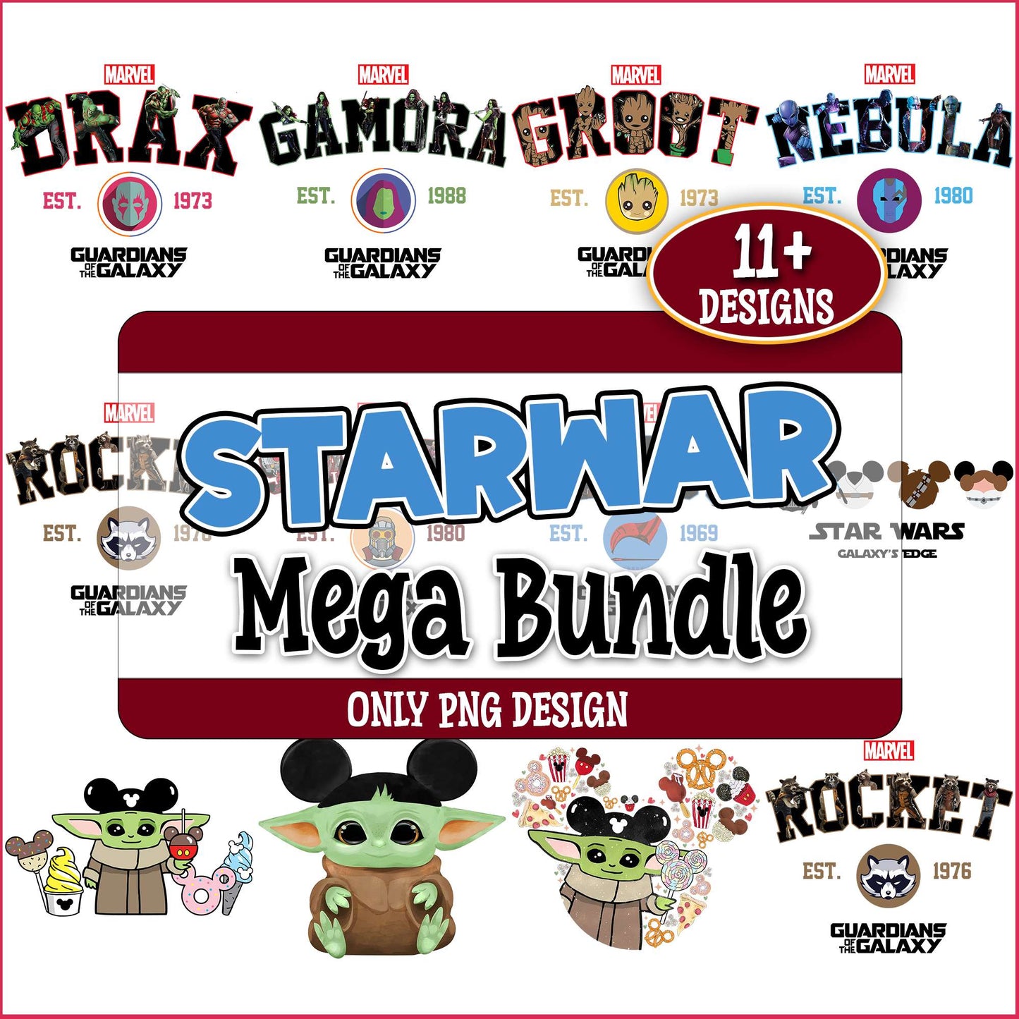 Star wars galaxy png bundle