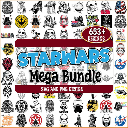 Star wars mega design svg bundle