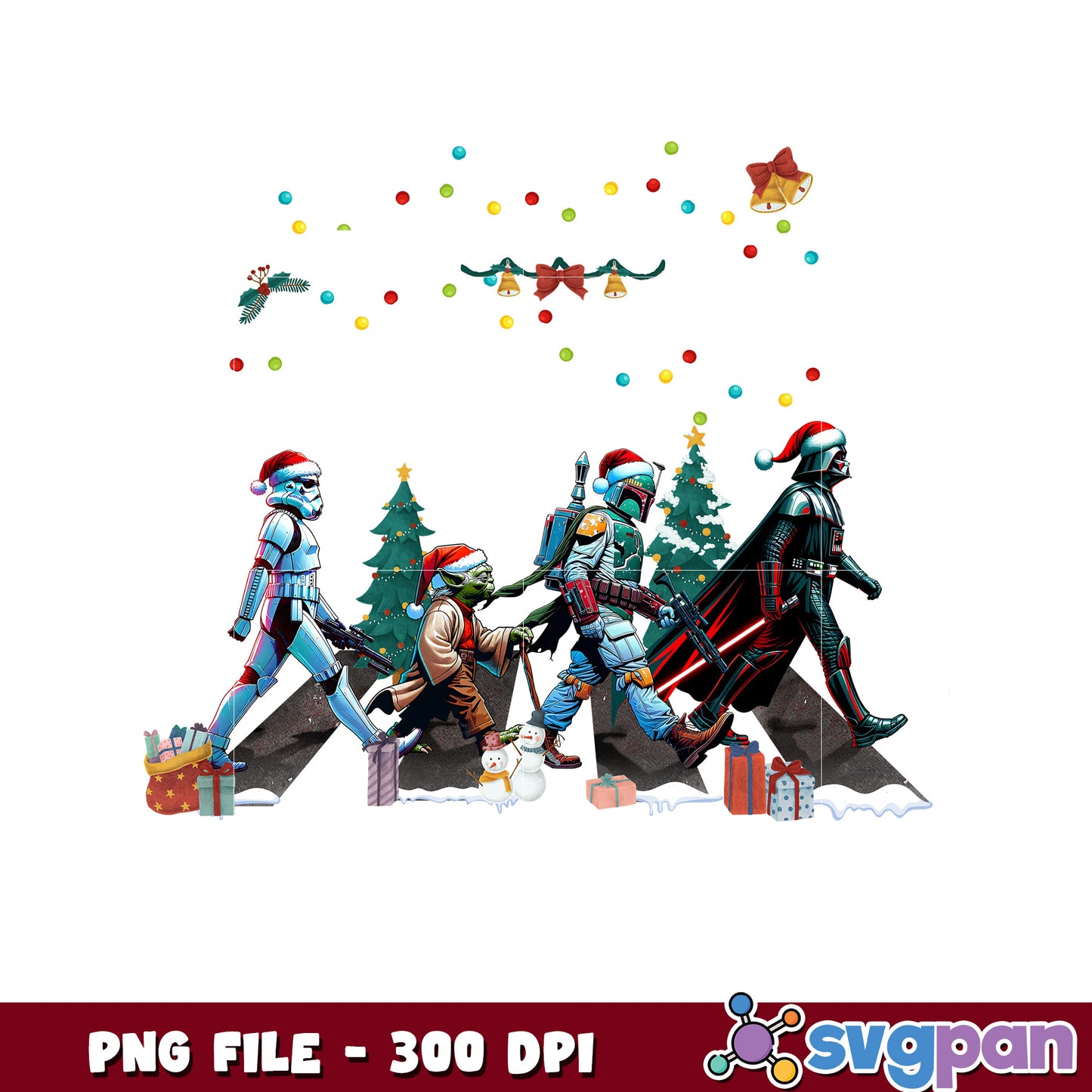 Star wars png, spirit christmas​ png, christmas cards​ png
