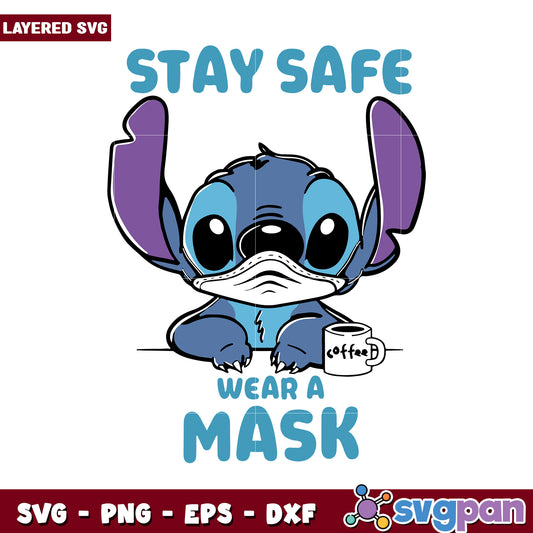 Stay Safe with Stitch Design, Wear a Mask for Protection Today