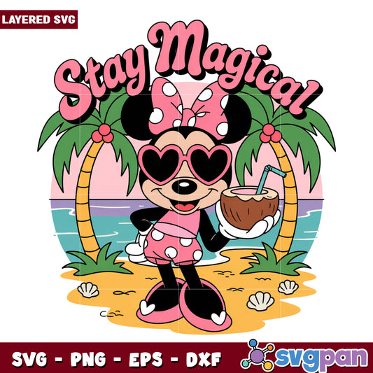 Stay magical png, summer time png, disneyland holiday png