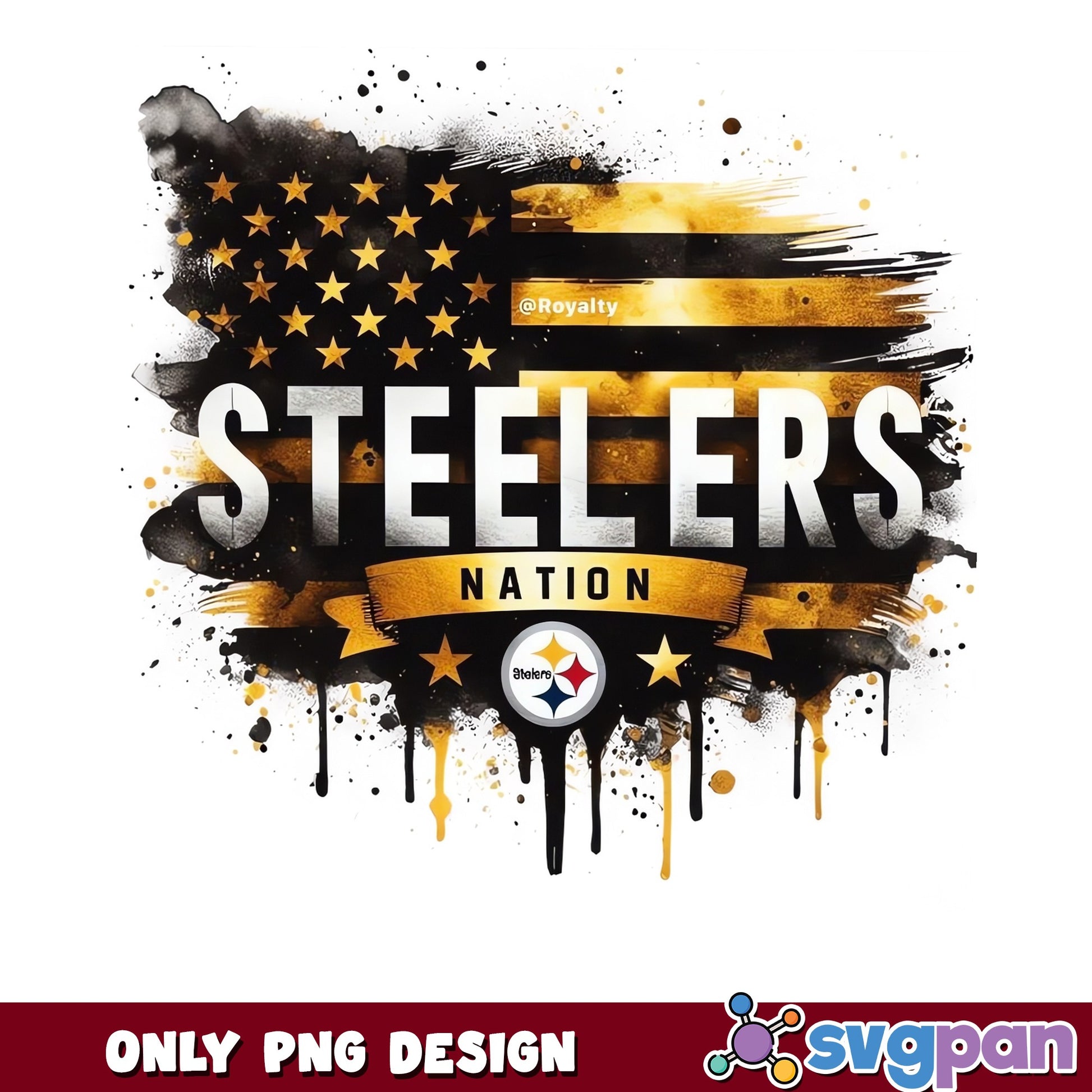 Steelers Nation PNG, Pittsburgh Steelers Football PNG, NFL PNG