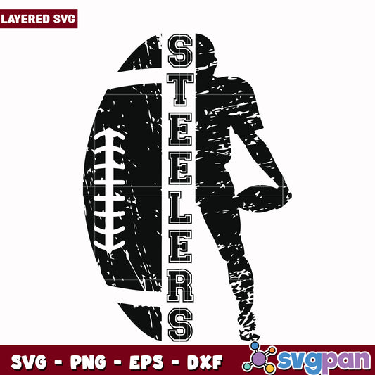 Steelers ball design svg, nfl jerseys​ svg, nfl mvp svg