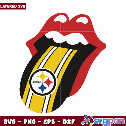 Steelers lips design svg, nfl divisons​ svg, nfl steelers svg