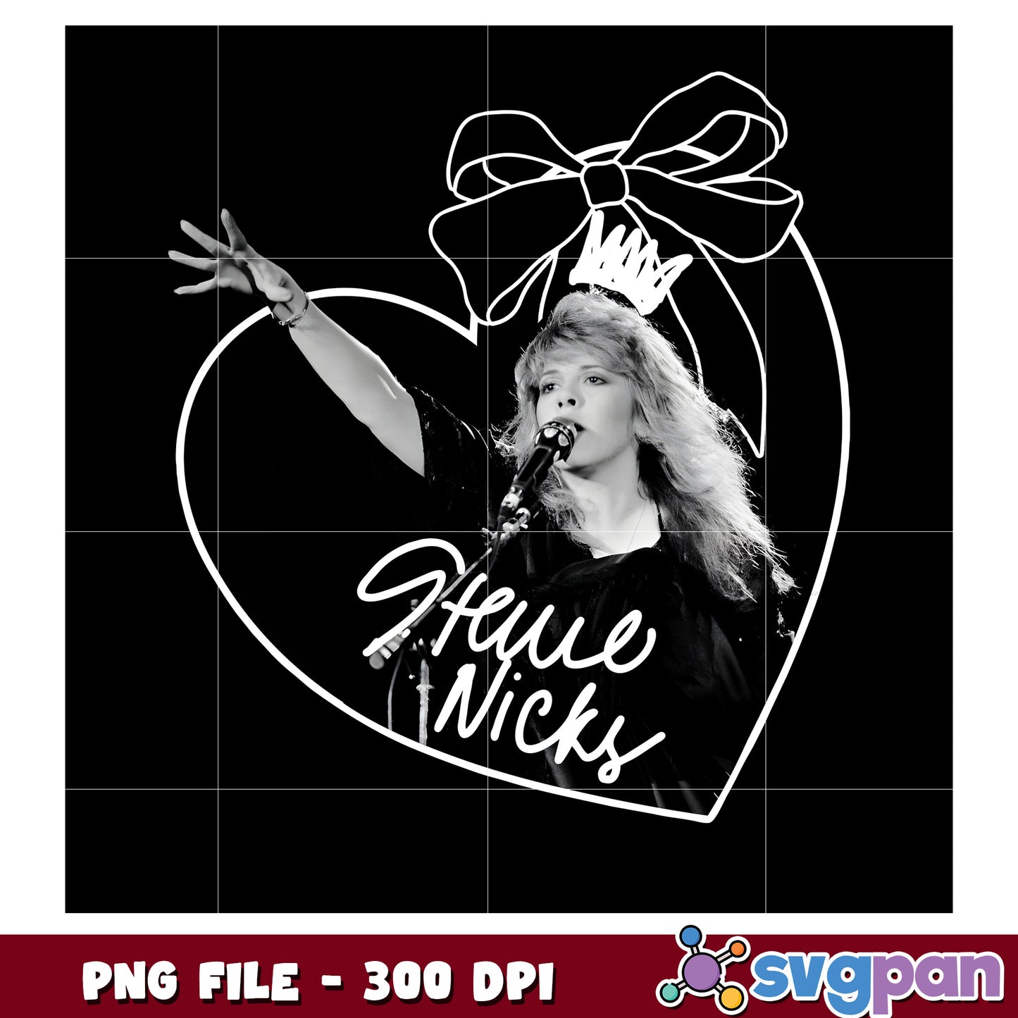 Stevie nicks heart png, american artist png, us music png
