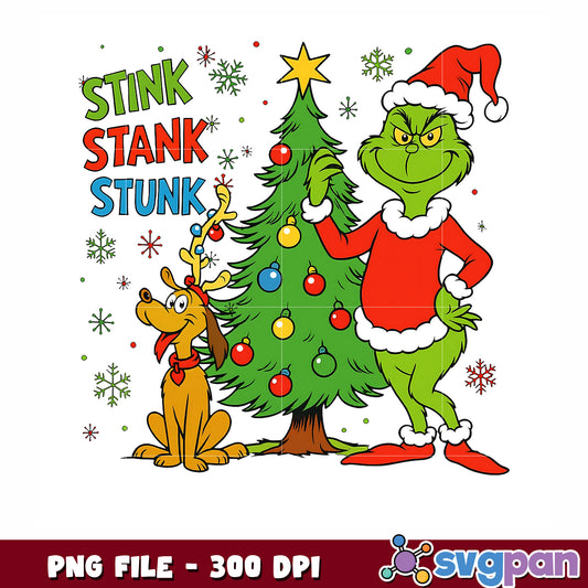 Stinh tank stunk png, christmnas grinch png, the grinch png