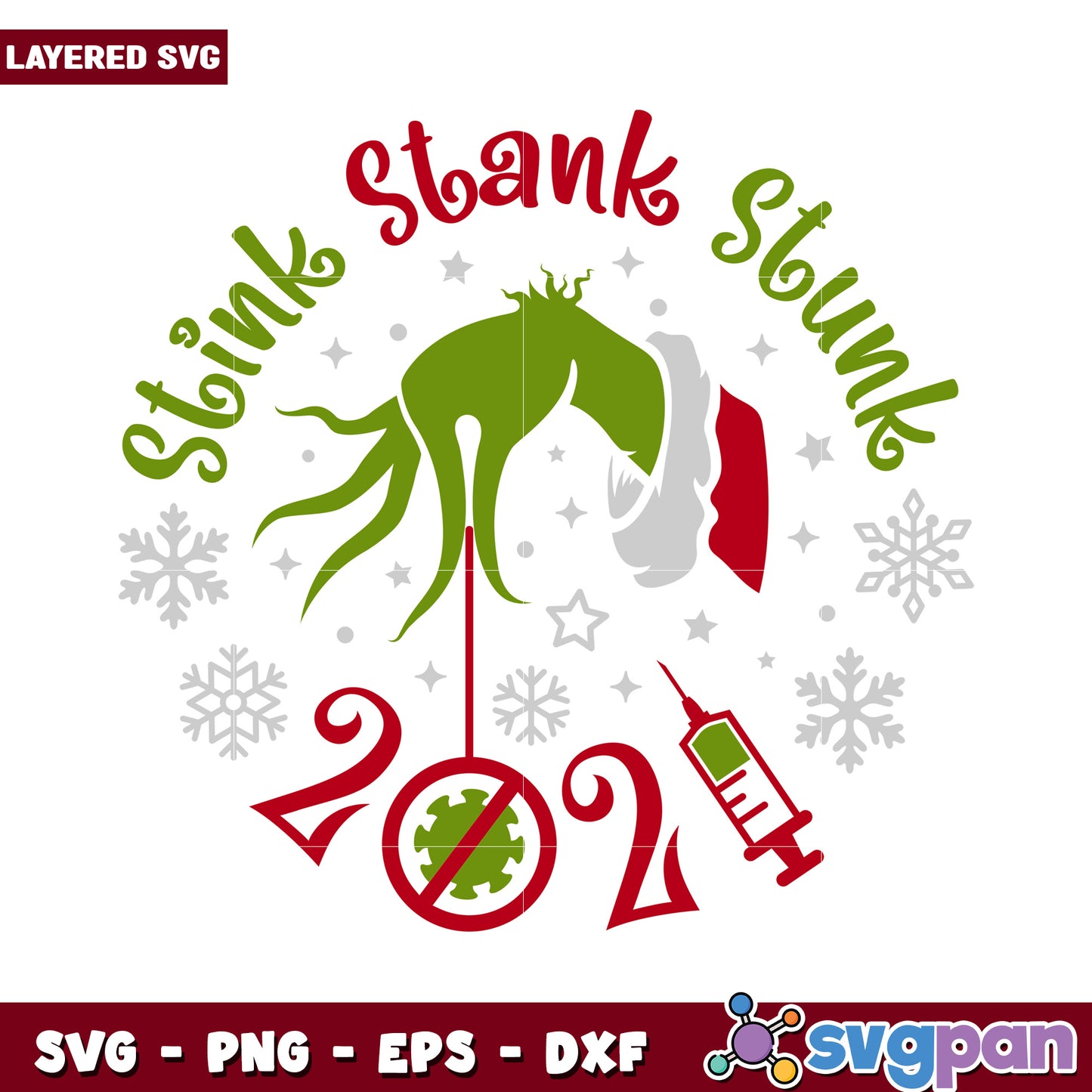 Stink Stank Stunk SVG Design for Holiday Crafts, Perfect for 2023