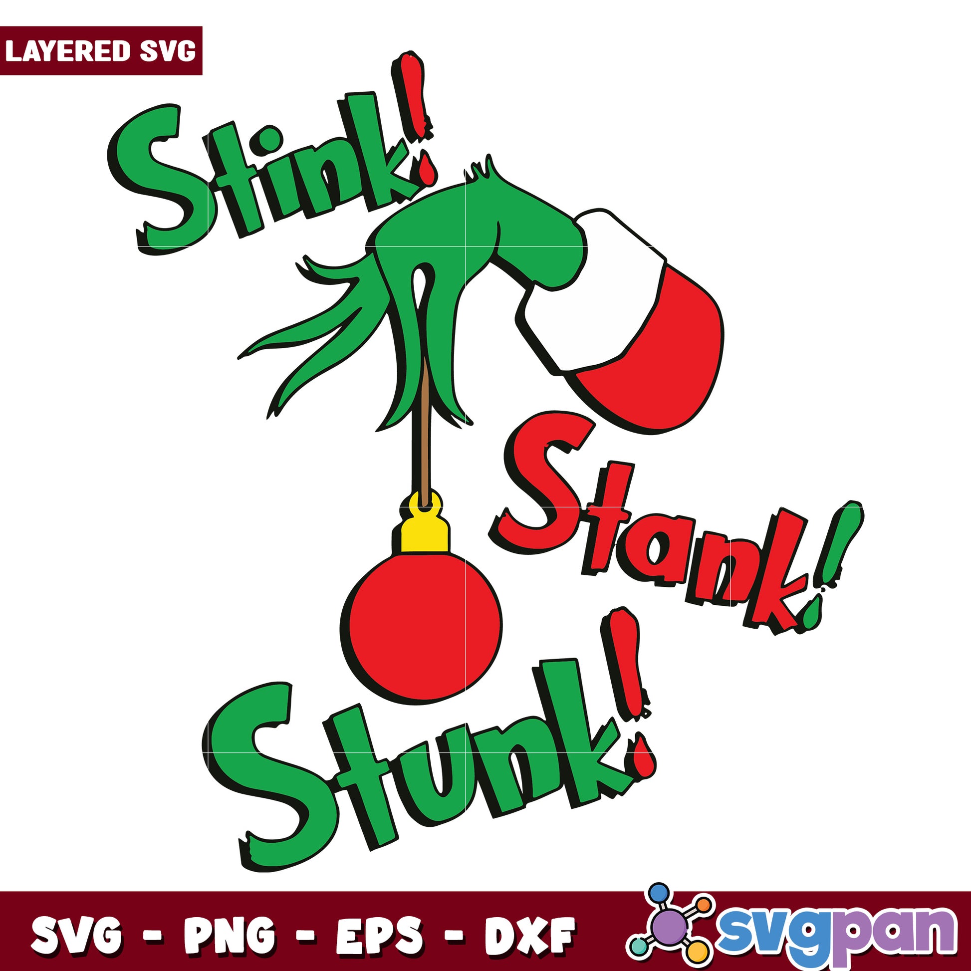 Stink stank stunk svg, the grinch svg, grinchmas svg